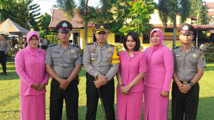 Hari ini, Kapolres Kampar Pimpin Upacara Kenaikan Pangkat 